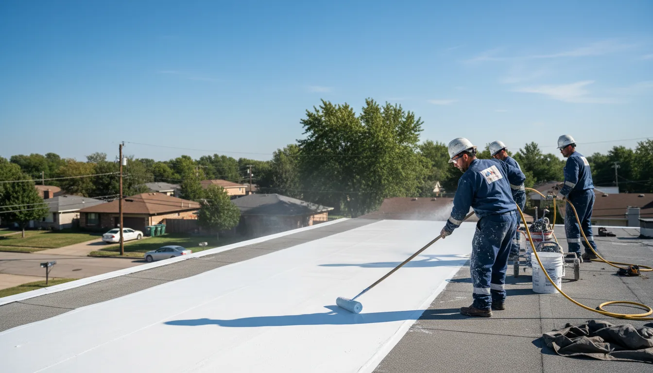 Commercial roof coating in Petal, MS near me
